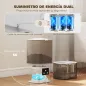 Dispensador de Comida para Gatos y Perros de 3L con Control de App 1-10 Comidas al Día Filtros Luz LED con Cable o Pilas
