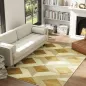 Alfombra Lavable en Lavadora Pelo Corto 170x120 cm Estilo Moderno Tapete para Sala de Estar Dormitorio Comedor Crema