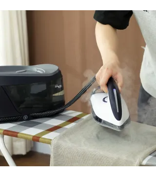 Centro de Planchado 2800W 100 g/min Función ECO Suela de Cerámica Doble Capa Antical Depósito Extraíble 2 L Azul