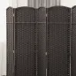 Biombo Separador de Ambientes de 6 Paneles Biombo Plegable 240x170 cm para Salón Dormitorio Oficina Marrón