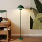 Lámpara de Pie para Salón Moderna con Pantalla de Cuenco Interruptor de Pie Casquillo E27 Sin Bombilla Ø30x155 cm Verde
