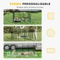 Parque para Perros de 12 Paneles con 2 Puertas Corralito para Perros para Exterior Interior de Acero 80x120 cm Negro