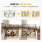 Parque para Perros de 12 Paneles con 2 Puertas Corralito para Perros para Exterior Interior de Acero 80x120 cm Negro