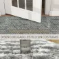 Alfombra Salón 170x120 cm Lavable en Lavadora Pelo Corto Estilo Moderno Tapete para Sala de Estar Dormitorio Gris Oscuro