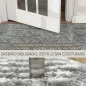 Alfombra Salón 170x120 cm Lavable en Lavadora Pelo Corto Estilo Moderno Tapete para Sala de Estar Dormitorio Gris Oscuro