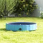 Piscina para Perros Pequeños Plegable con Aspersor de PVC Antideslizante Resistente al Desgaste Ø80x20 cm Azul Claro