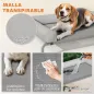 Cama Elevada para Perros Refrescante con Refuerzos Extraíbles Malla Transpirable y Marco de Acero 110x75x30 cm Gris