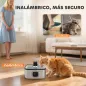 Fuente para Gatos de Acero Inoxidable 5L Bebedero Gatos Automático con Luz LED Bomba Súper Silenciosa y Filtro Plata
