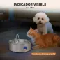 Fuente para Gatos de Acero Inoxidable 7L Fuente de Agua para Mascotas Silencioso Automático con Sistema de Filtros Fuente para Gatos de Acero Inoxidable 7L Fuente de Agua para Mascotas Silencioso Automático con Sistema de Filtros