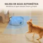 Fuente para Gatos de Acero Inoxidable 7L Fuente de Agua para Mascotas Silencioso Automático con Sistema de Filtros