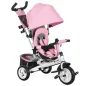 Triciclo para Bebés de +12 Meses con Mango de Empuje Telescópico y Desmontable Bolso para Mamá y Portabotellas Rosa Triciclo para Bebés de +12 Meses con Mango de Empuje Telescópico y Desmontable Bolso para Mamá y Portabotellas Rosa