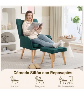 Sillón con Reposapiés
