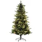 Árbol de Navidad Artificial 180 cm con 350 Luces LED 726 Ramas y Soporte de Acero Árbol Navideño para Interior Verde Árbol de Navidad Artificial 180 cm con 350 Luces LED 726 Ramas y Soporte de Acero Árbol Navideño para Interior Verde
