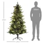 Árbol de Navidad Artificial 180 cm con 350 Luces LED 726 Ramas y Soporte de Acero Árbol Navideño para Interior Verde Árbol de Navidad Artificial 180 cm con 350 Luces LED 726 Ramas y Soporte de Acero Árbol Navideño para Interior Verde