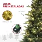Árbol de Navidad Artificial 180 cm con 350 Luces LED 726 Ramas y Soporte de Acero Árbol Navideño para Interior Verde Árbol de Navidad Artificial 180 cm con 350 Luces LED 726 Ramas y Soporte de Acero Árbol Navideño para Interior Verde