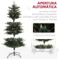 Árbol de Navidad Artificial 180 cm con 350 Luces LED 726 Ramas y Soporte de Acero Árbol Navideño para Interior Verde Árbol de Navidad Artificial 180 cm con 350 Luces LED 726 Ramas y Soporte de Acero Árbol Navideño para Interior Verde