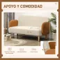Sofá de 2 Plazas Tapizado en Terciopelo con Reposabrazos y Patas de Madera Sofá Pequeño Carga 240 kg 130x74x76 cm Crema Sofá de 2 Plazas Tapizado en Terciopelo con Reposabrazos y Patas de Madera Sofá Pequeño Carga 240 kg 130x74x76 cm Crema