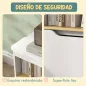 Estantería para Juguetes Infantil con 2 Cajones y Compartimento para Salón Dormitorio Sala de Juegos 80x30x45 cm Blanco