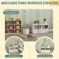 Estantería para Juguetes Infantil con 2 Cajones y Compartimento para Salón Dormitorio Sala de Juegos 80x30x45 cm Blanco