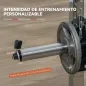 Máquina Multifunción de Musculación con Soporte para Sentadillas y Barra para Pesas para Entrenamiento Fitness Negro
