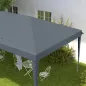 Carpa Plegable Gazebo 6x3 m con Altura Ajustable en 3 Niveles Toldo Anti-UV y Bolsa de Transporte Gris Claro