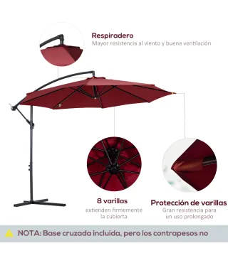 Sombrilla Excéntrica