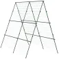 Soporte para Plantas Trepadoras de Jardín Triangular con Estructura de Acero para Frutas Verduras 180x100x180 cm Verde