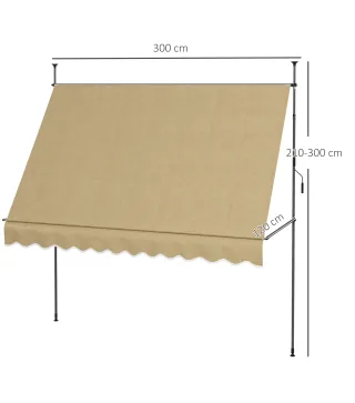 Toldo Manual Retráctil