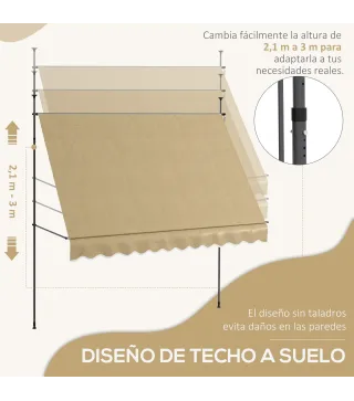 Toldo Manual Retráctil