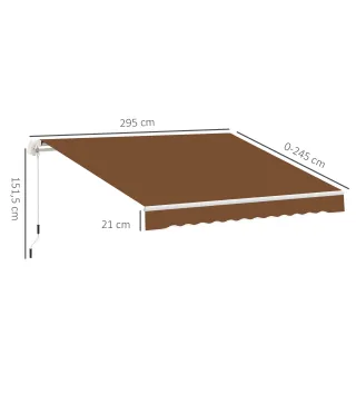 Toldo Manual Retráctil