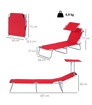Tumbona Plegable