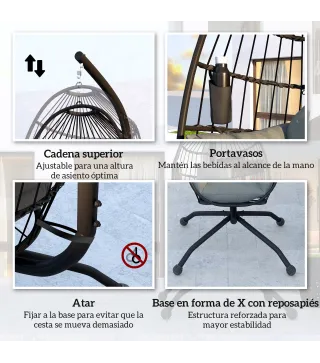 Silla Colgante Huevo