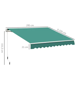 Toldo Manual Retráctil