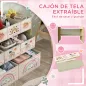 Organizador de Juguetes Infantil Estantería para Juguetes con 9 Cestas de Tela no Tejida Extraíbles 93x30x70 cm Amarillo