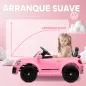 Coche Eléctrico para Niños de +3 Años Volkswagen Beetle con Batería 12V Mando a Distancia Faros Bocina y Música Rosa