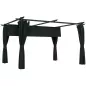 Pérgola con Techo Retráctil 4x3 m Cenador con Paredes Laterales Anti-UV Resistente al Agua para Jardín Patio Gris Oscuro
