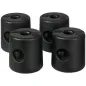 Pack de 4 Pesos para Carpas Plegables Soportes Rellenables con 8,7 kg de Agua o 12 kg de Arena Ø21,5/24x25,5 cm Negro Pack de 4 Pesos para Carpas Plegables Soportes Rellenables con 8,7 kg de Agua o 12 kg de Arena Ø21,5/24x25,5 cm Negro
