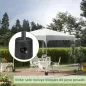 Pack de 4 Pesos para Carpas Plegables Soportes Rellenables con 8,7 kg de Agua o 12 kg de Arena Ø21,5/24x25,5 cm Negro Pack de 4 Pesos para Carpas Plegables Soportes Rellenables con 8,7 kg de Agua o 12 kg de Arena Ø21,5/24x25,5 cm Negro
