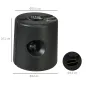Pack de 4 Pesos para Carpas Plegables Soportes Rellenables con 8,7 kg de Agua o 12 kg de Arena Ø21,5/24x25,5 cm Negro