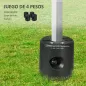 Pack de 4 Pesos para Carpas Plegables Soportes Rellenables con 8,7 kg de Agua o 12 kg de Arena Ø21,5/24x25,5 cm Negro Pack de 4 Pesos para Carpas Plegables Soportes Rellenables con 8,7 kg de Agua o 12 kg de Arena Ø21,5/24x25,5 cm Negro