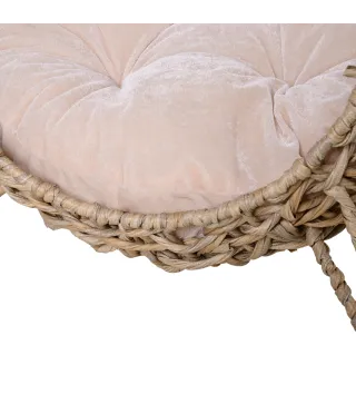 Casa de gato de ratán