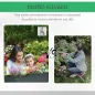 Huerto Urbano Elevado en Jardín Terraza Jardinera Elevada Rectangular Mesa de Cultivo para Plantas Verduras y Flores con 3 Orifi