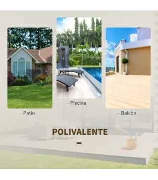 Conjunto de 3 Piezas de Ratán