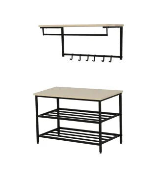 Mueble Recibidor Zapatero y Perchero