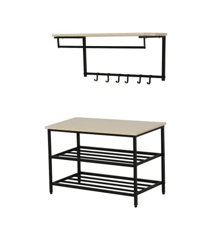 Mueble Recibidor Zapatero y Perchero