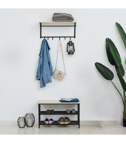 Mueble Recibidor Zapatero y Perchero