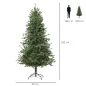 Árbol de Navidad Ø90x180 cm Artificial con 696 Ramas PE Tridente y PVC Individual y Base Plegable Árbol Navideño Decorat
