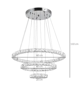 Lámpara de Araña de Cristal
