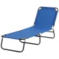 Tumbona Plegable Reclinable con Ángulo Ajustable de 5 Posiciones para Jardín Exterior Piscina Terraza Camping Carga 120 kg 188x5