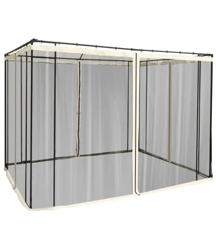 4 Paneles Laterales de Mosquitera para Carpa